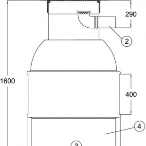 Hiekanerotin Hero 600 LK kiinteä kansisto