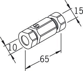 Kuulasulkuventtiili Oras 281086/2 10x15 kromi pari