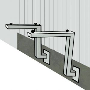 Sokkelikannake ilmalämpöpumpulle 450x500 mm