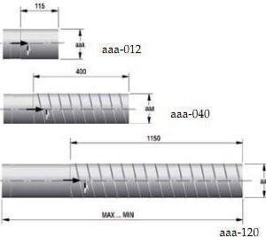 Teleskooppikanava Veloflex 100 x 400-600 mm