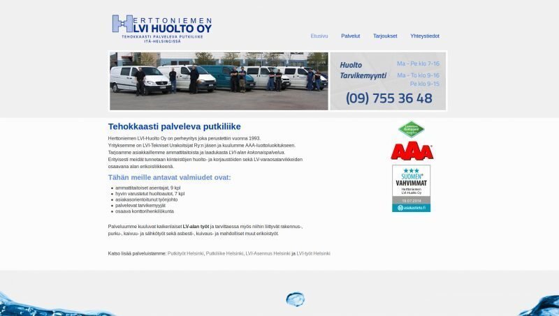Herttoniemen LVI-Huolto Oy