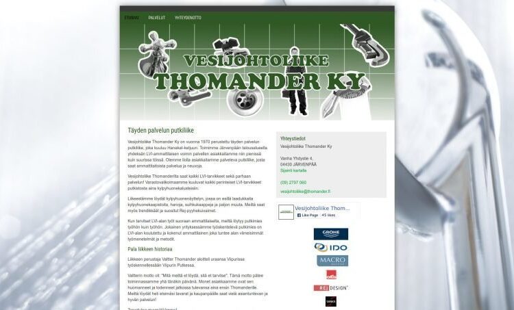 Vesijohtoliike Thomander Ky